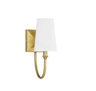 Cameron One Light Wall Sconce in Warm Brass