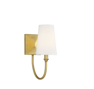Cameron One Light Wall Sconce in Warm Brass