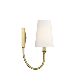 Cameron One Light Wall Sconce in Warm Brass