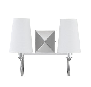 Cameron Two Light Bath Bar in Polished Nickel