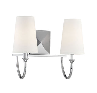Cameron Two Light Bath Bar in Polished Nickel