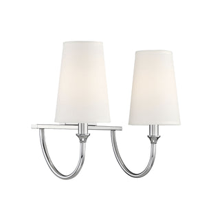 Cameron Two Light Bath Bar in Polished Nickel