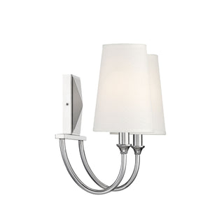 Cameron Two Light Bath Bar in Polished Nickel
