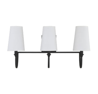 Cameron Three Light Bath Bar in Matte Black