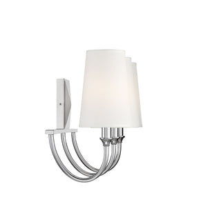 Cameron Three Light Bath Bar in Polished Nickel