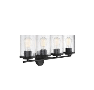 Marshall Four Light Bath Bar in Matte Black