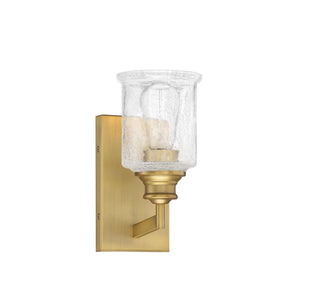 Hampton One Light Bath in Warm Brass