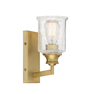 Hampton One Light Bath in Warm Brass