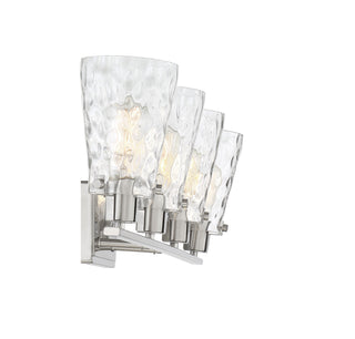 Vaughan Four Light Bath Bar in Satin Nickel