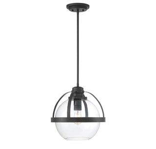 Pendleton One Light Pendant in Matte Black