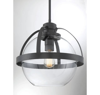 Pendleton One Light Pendant in Matte Black