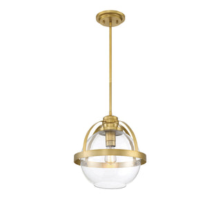 Pendleton One Light Pendant in Warm Brass
