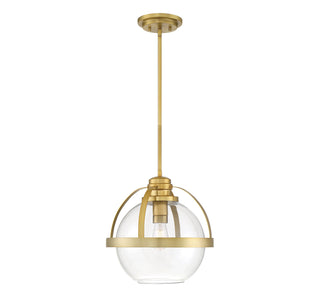 Pendleton One Light Pendant in Warm Brass
