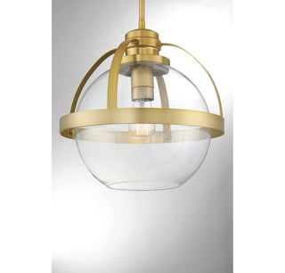 Pendleton One Light Pendant in Warm Brass