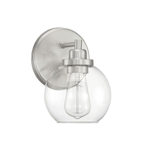 Carson One Light Bath in Satin Nickel
