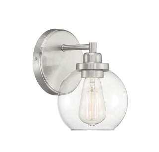 Carson One Light Bath in Satin Nickel