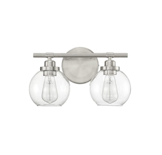 Carson Two Light Bath Bar in Satin Nickel