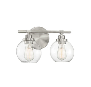 Carson Two Light Bath Bar in Satin Nickel