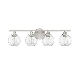 Carson Four Light Bath Bar in Satin Nickel