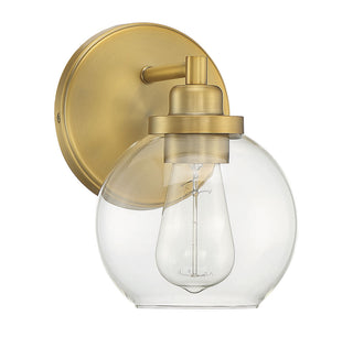 Carson One Light Bath in Warm Brass