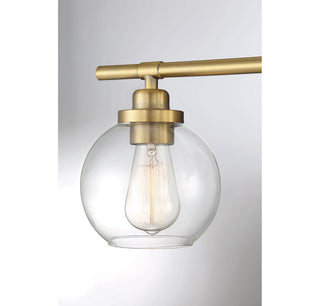 Carson One Light Bath in Warm Brass
