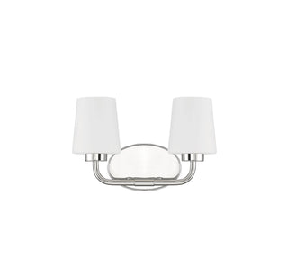 Capra Two Light Bath Bar in Polished Nickel