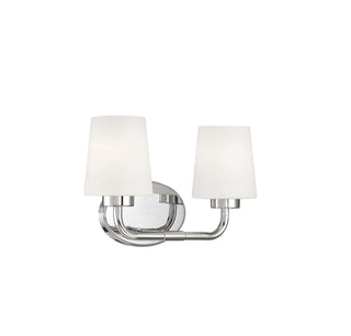 Capra Two Light Bath Bar in Polished Nickel