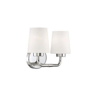 Capra Two Light Bath Bar in Polished Nickel