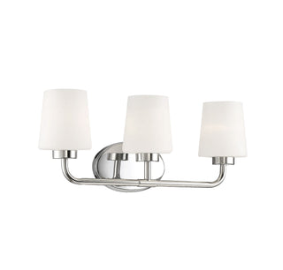 Capra Three Light Bath Bar in Polished Nickel