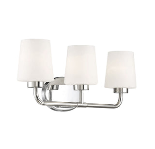 Capra Three Light Bath Bar in Polished Nickel