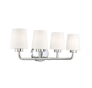 Capra Four Light Bath Bar in Polished Nickel