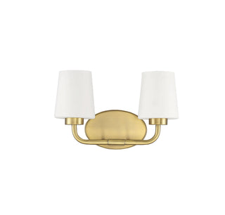 Capra Two Light Bath Bar in Warm Brass