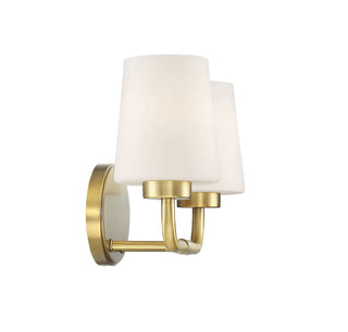 Capra Two Light Bath Bar in Warm Brass