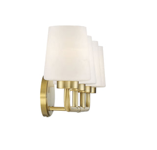 Capra Four Light Bath Bar in Warm Brass