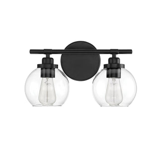 Carson Two Light Bath Bar in Matte Black
