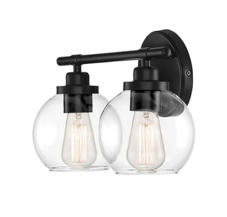 Carson Two Light Bath Bar in Matte Black