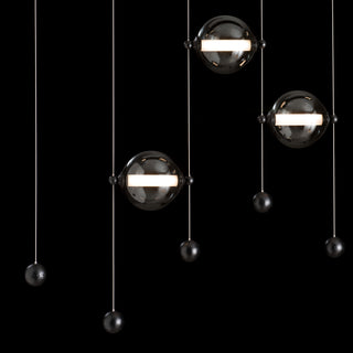 Abacus Abacus 5-Light LED Pendant in Black