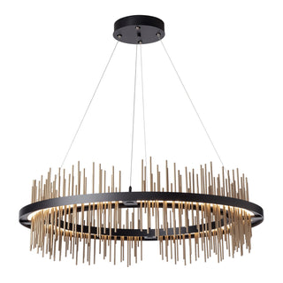 Gossamer Gossamer Circular LED Pendant in Black