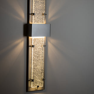 Ursa Double-Large Ursa LED Outdoor Sconce in Coastal Burnished Steel