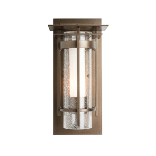 Torch Torch Small Outdoor Sconce with Top Plate in Coastal Dark Smoke