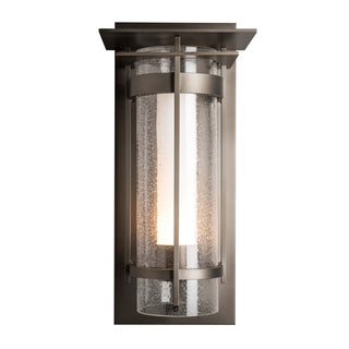 Torch Torch with Top Plate Large Outdoor Sconce in Coastal Dark Smoke