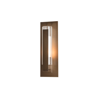 Vertical Bar Vertical Bar Fluted Glass Small Outdoor Sconce in Coastal Bronze