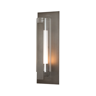 Vertical Bar Vertical Bar Fluted Glass Large Outdoor Sconce in Coastal Dark Smoke