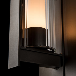 Vertical Bar Vertical Bar Fluted Glass Large Outdoor Sconce in Coastal Dark Smoke