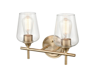 Ashford Two Light Vanity in Modern Gold