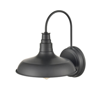 Milltown One Light Outdoor Wall Bracket in Powder Coated Black