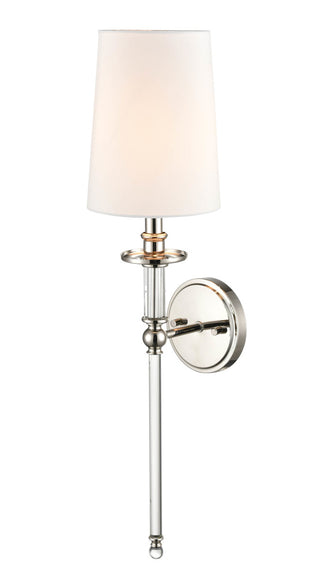 One Light Wall Sconce in Polished Nickel