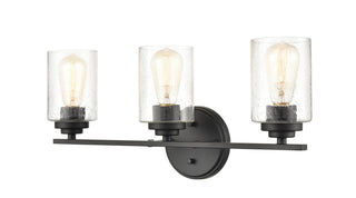 Moven Three Light Vanity in Matte Black