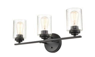 Moven Three Light Vanity in Matte Black