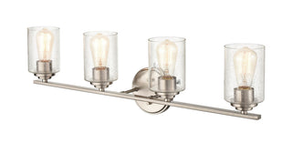 Moven Four Light Vanity in Satin Nickel